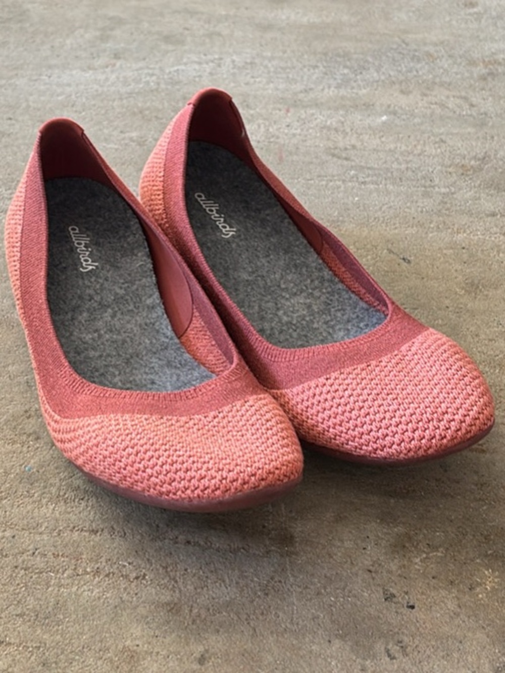 Allbirds Tree Breezers Knit Ballet Flats Women’s Size 9.5, Harvest (A-2)